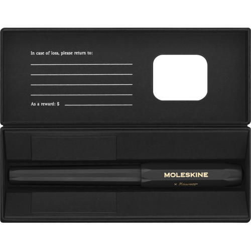 Ручка шариковая 1,0 мм , чорная Moleskine x Kaweco, KAWBALLPENBK 2