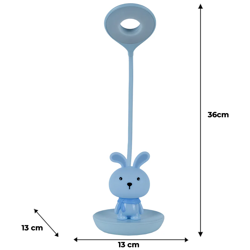 Настольная лампа LED с аккумулятором Bunny, голубой, K24-492-1-3 4
