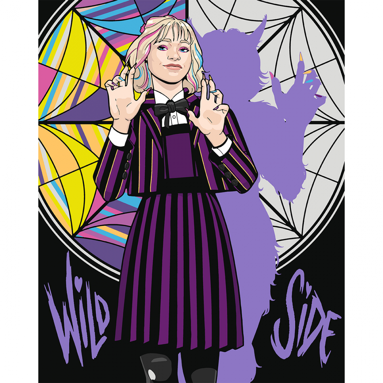 Картина по номерам SANTI "Wednesday. Enid Sinclair werewolf" 40*50 см, 955361