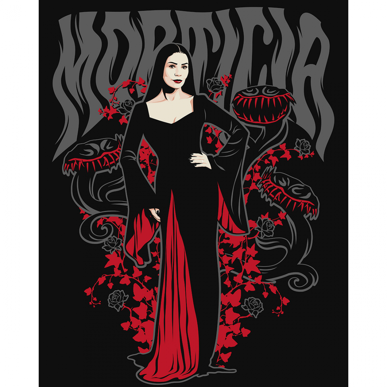 Картина по номерам SANTI "Wednesday. Morticia Addams" 40*50 см, 954423