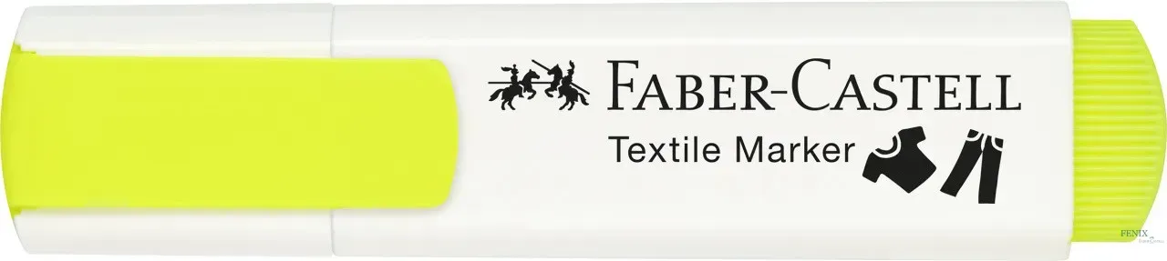Маркер для ткани, NEON желтый, 159528 Faber-Castell 1