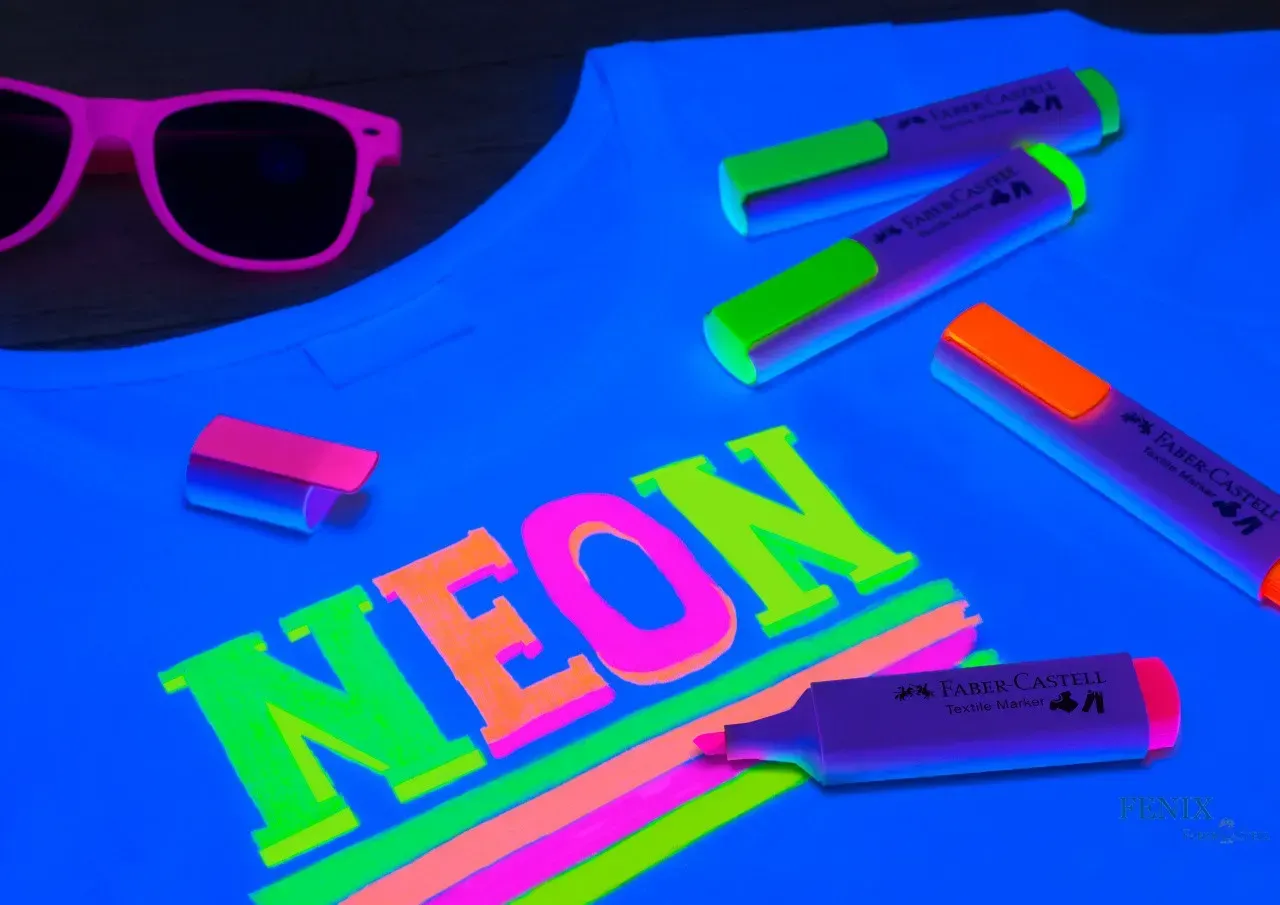 Маркер для ткани, NEON желтый, 159528 Faber-Castell 8