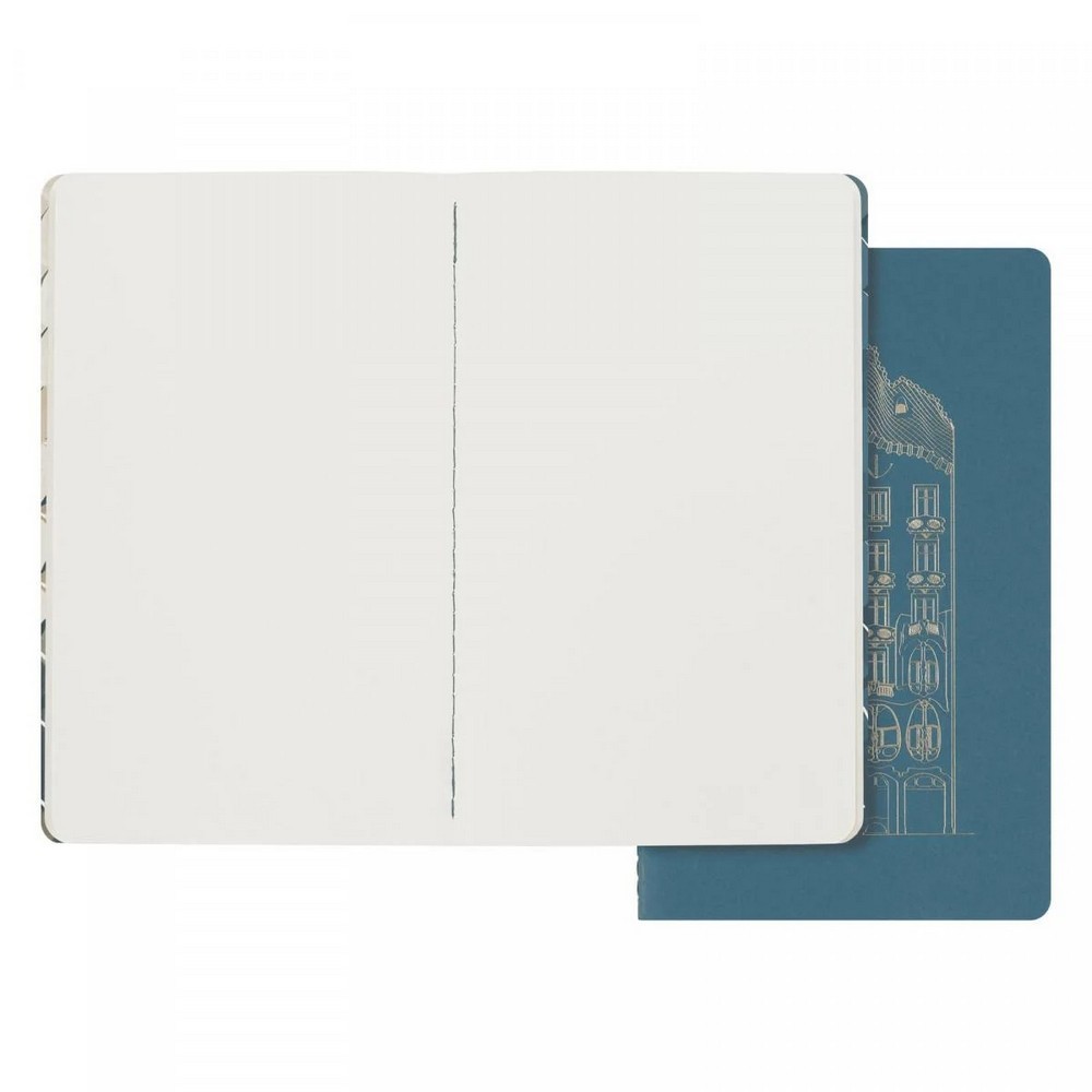 Записная книжка средняя нелинированная, Moleskine Cahier Casa Batllo, 2 шт, SECAHL6865CBATLLO 1