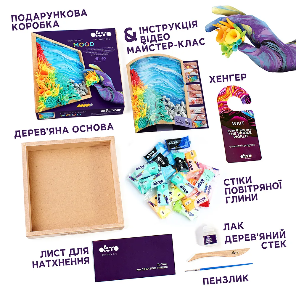 Набор для создания объёмной картины "Спокойствие Океана" 21*21 cм, 10015 2