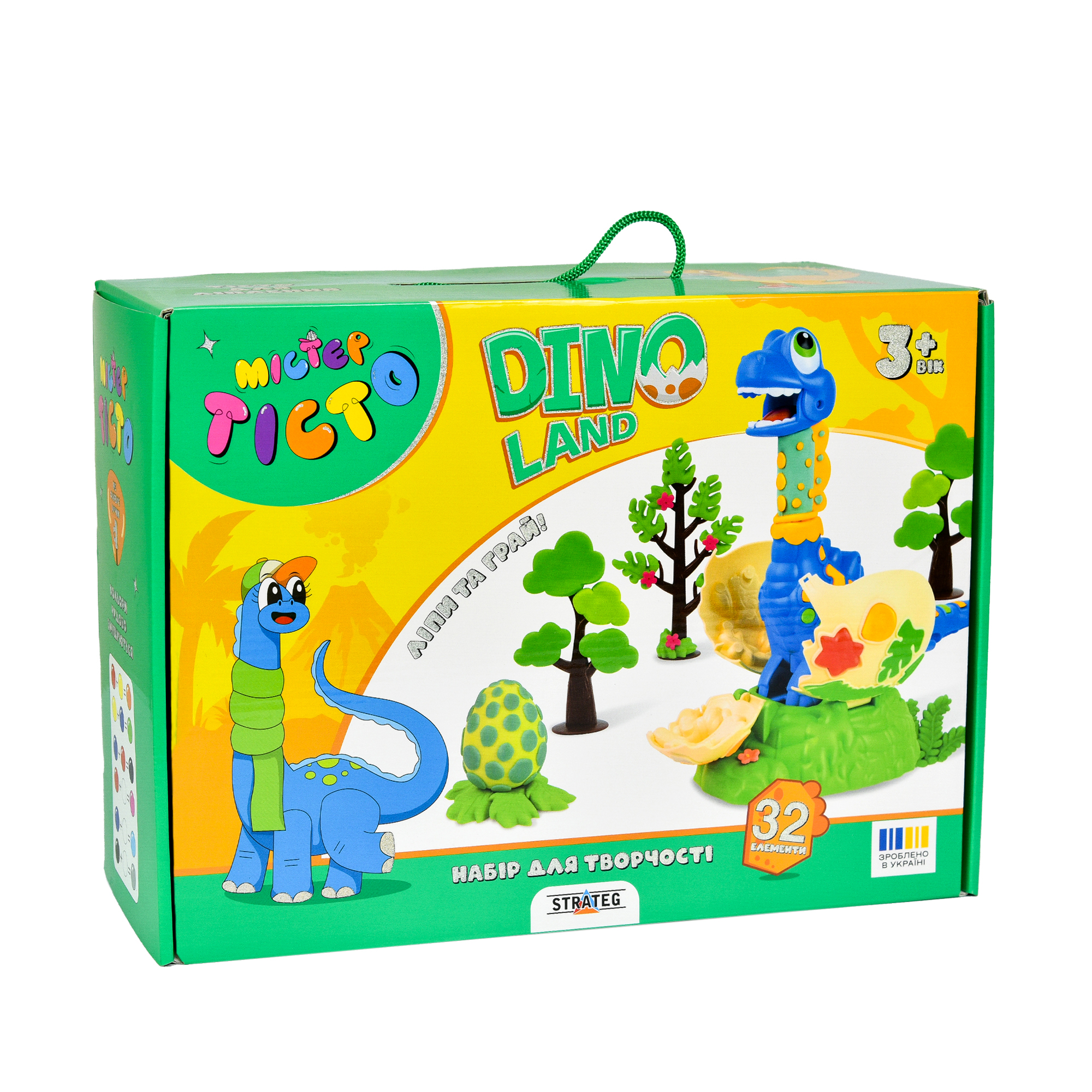 Набор для творчества Мистер тесто Dino Land, 41035, ТМ "Strateg"