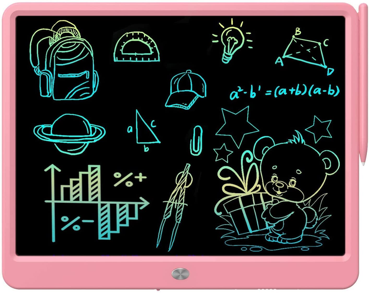 Графический планшет для рисования LUNATIK с LCD экраном 14" (розовый), LN15M-DP
