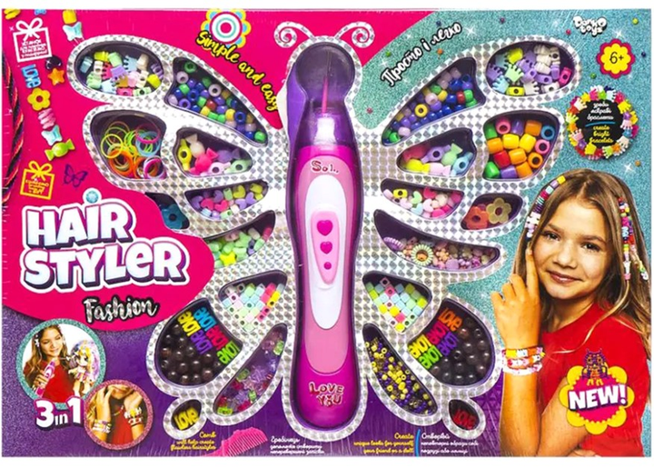 Набор креативного творчества "Hair Styler. Fashion" бабочка MAXI (5), HS-01-01