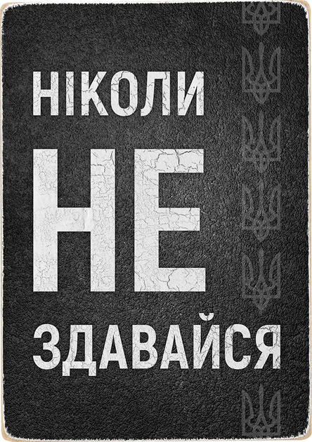 Постер "Никогда не сдавайся", pvv0025