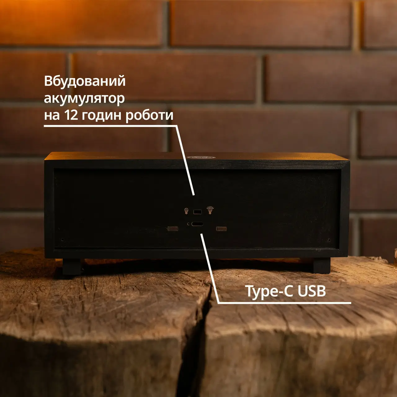 Ночник-панорама "Ночной лес", черный (LED, Аккумулятор, USB Type-C), npa1005 2