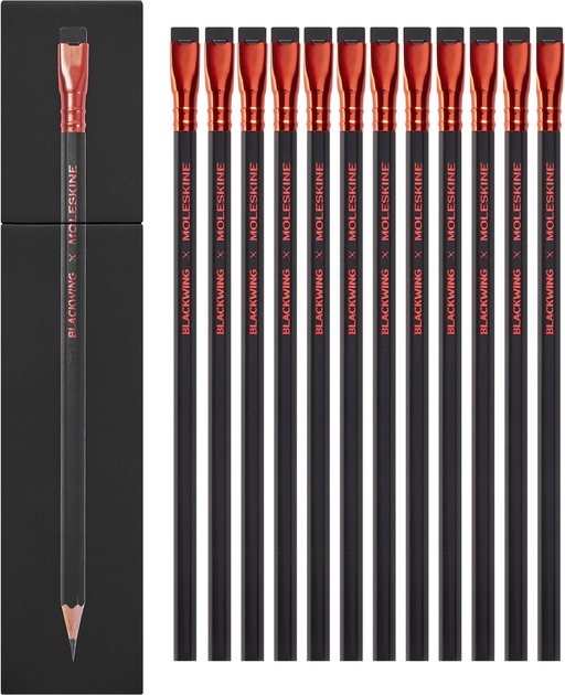 Набір Moleskine x Blackwing (12 Графітових Олівців B), EWBKW01S12SET