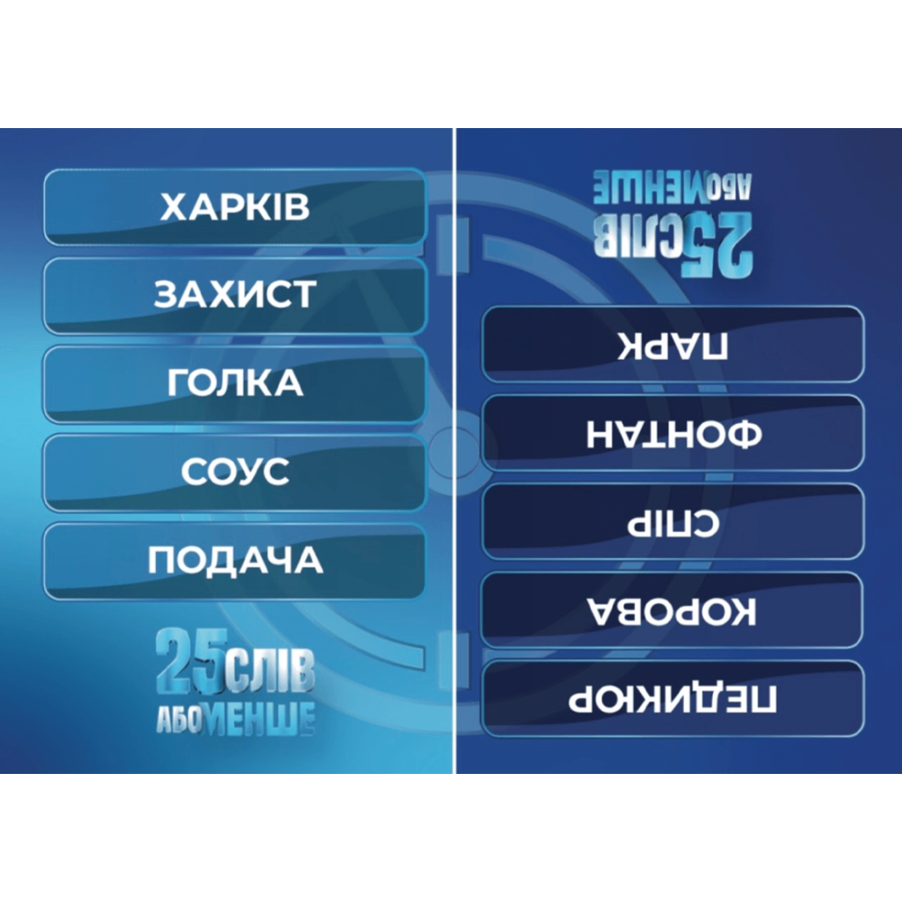 Гра настільна "25 слів або менше", Gamesly 3
