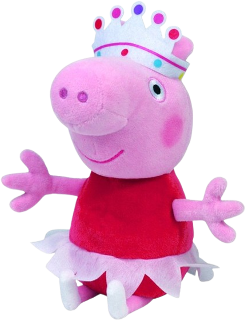 Іграшка м`яка TY Peppa Pig "Балерина Пеппа" 15 см, 46151