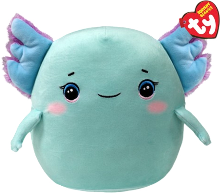 Іграшка м`яка TY Squish-A-Boos Аксолотль "Charlie" 20 см, 39394