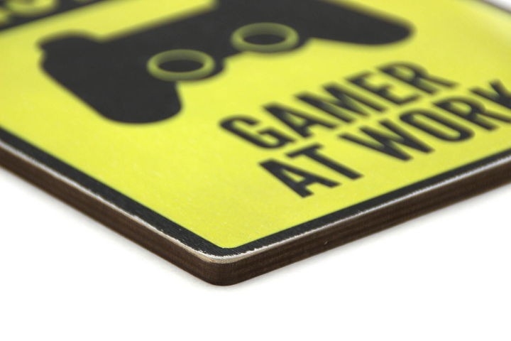 Постер не disturb. Gamer при работе. Yellow and black, pvh0014 3