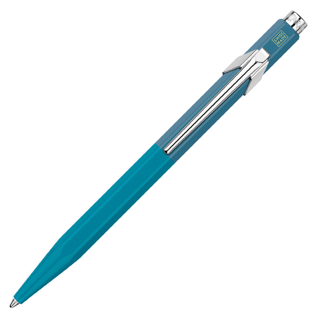 Ручка Caran d`Ache 849 Paul Smith Cyan Blue & Steel Blue + пенал, NM0849.342 1