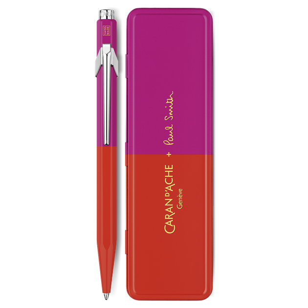 Ручка Caran d`Ache 849 Paul Smith Warm Red & Melrose Pink + пенал, NM0849.337