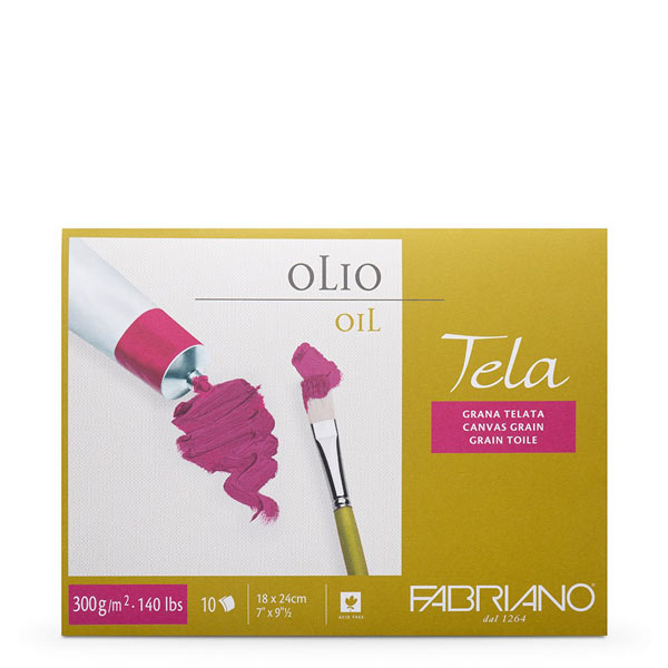 Блок бумаги для масла и акрила "Tella" 10 л. 300г 18х24 см 68001824
