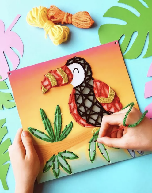 Набір для творчості "String Art" Тропічні джунглі, Smile craft, SAP002 3