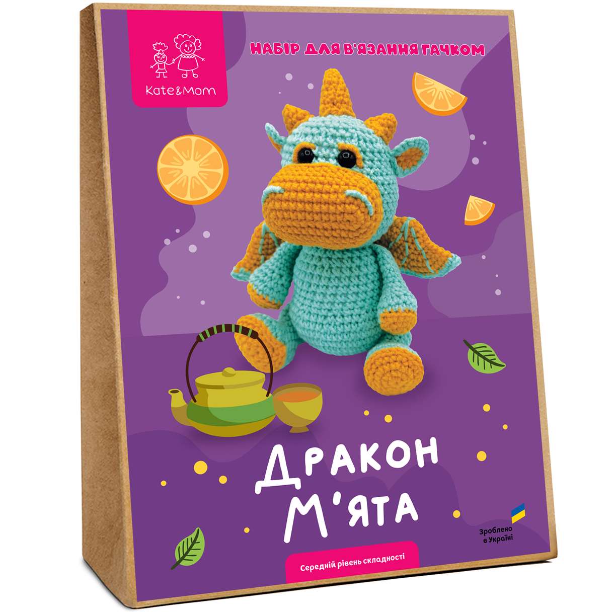 Набір для вʼязання гачком "Дракон М`ята"