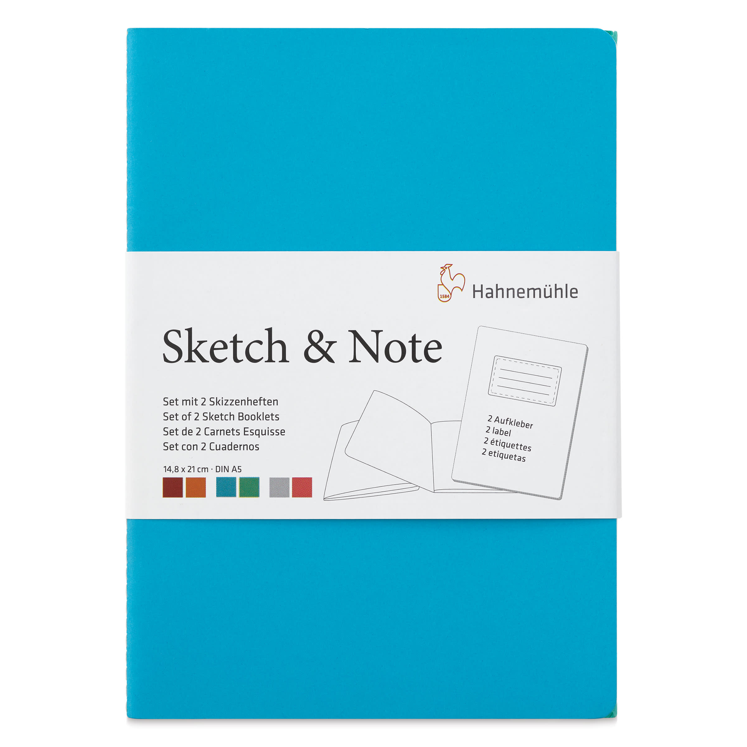 Комплект блокнотів Sketch & Note Blue Bundle, 20а, 125г, А5, Hahnemuhle 1