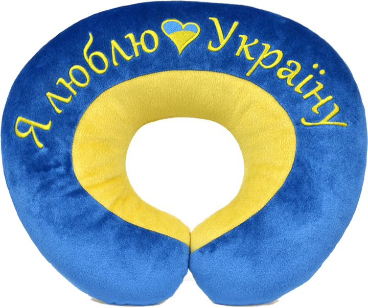 Подушка підголовник Я люблю Україну, FWPPILHDILUKR22BY