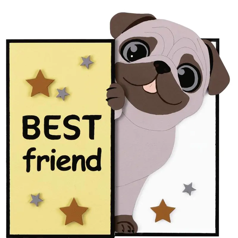 Набір, картина 3D, "Best Friend", МДФ ґрунтоване, 19*19 см, ROSA Talent