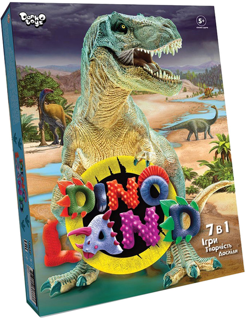 Набір креативної творчості "Dino Land" 7 в 1, укр (5), DL-01-01U