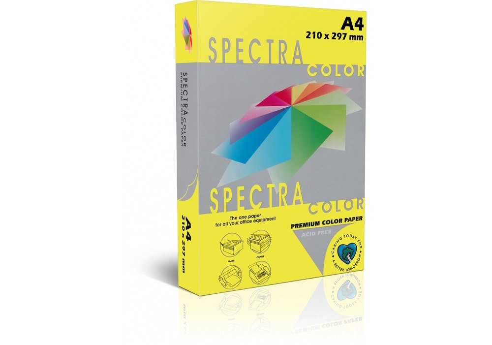 Бумага А4 500 л, 75 г/м², пастель, желтый Sinarspectra 160