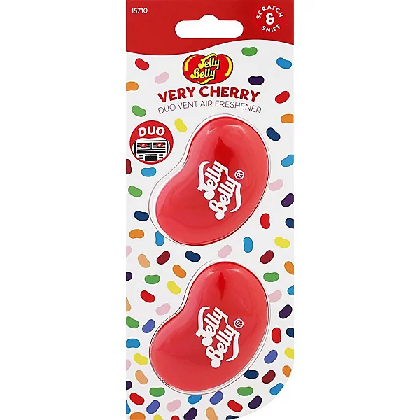 Освежитель воздуха 3D мини вентиляционный "Супер вишня" 2 шт, Jelly Belly, 15710