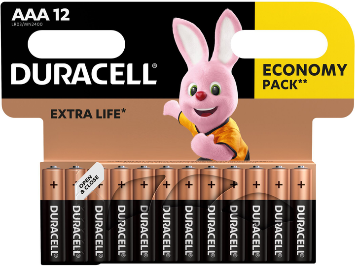 Батарейка DURACELL LR03 MN2400 (12 шт/бл.) ціна вказ. за бл. 1