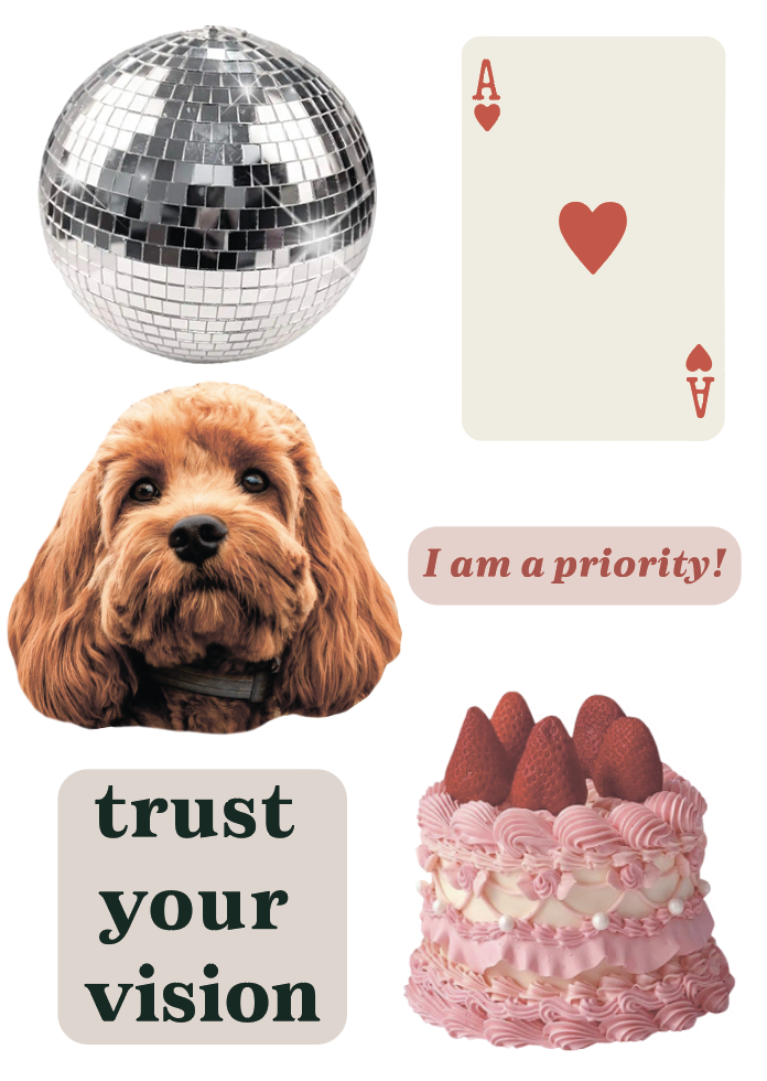 Объемные стикеры "I am a priority" Cobart