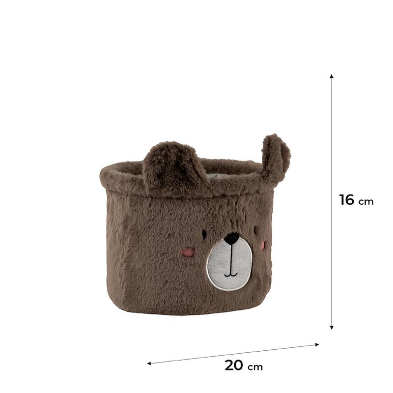 Кошик для зберігання, плюшевий, 3100 Sweet Bear 20*16 см, K24-3100S-3 2