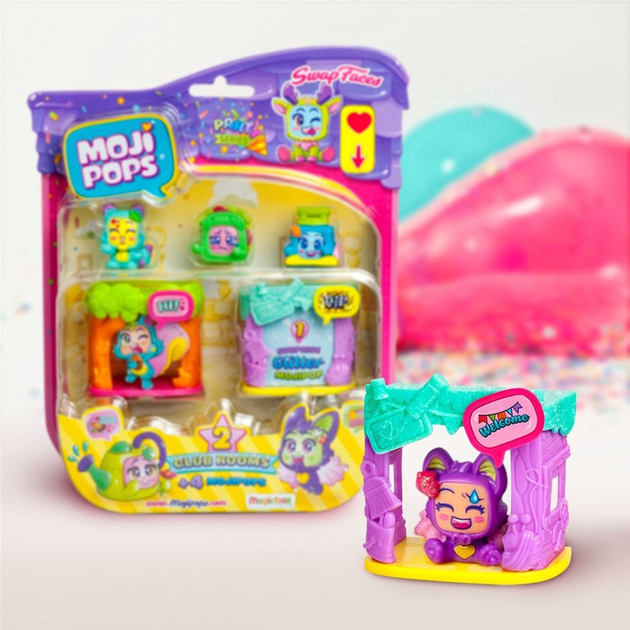 Набір ігровий Moji Pops серії "Party" – Ігрові кімнатки (4 фігурки, аксесуари), PMPPB416IN00 2