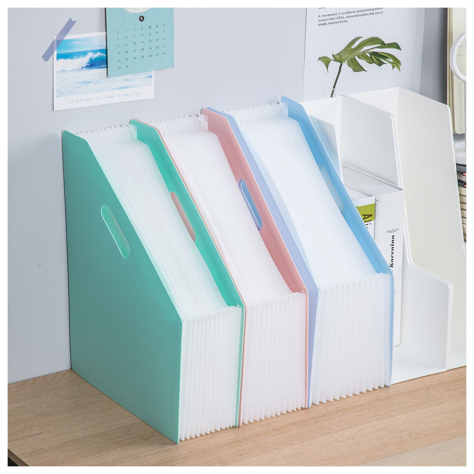 Папка-портфель А4, 13 отделений, Deli EB41102, микс, 85617 7