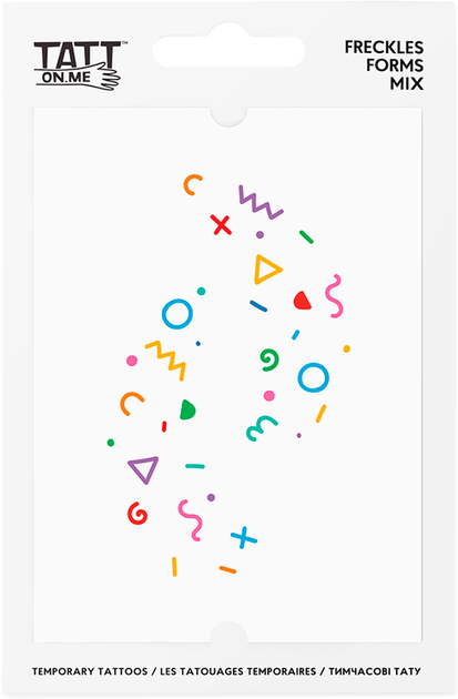 Тимчасові тату "Freckles forms mix", TATTon.me