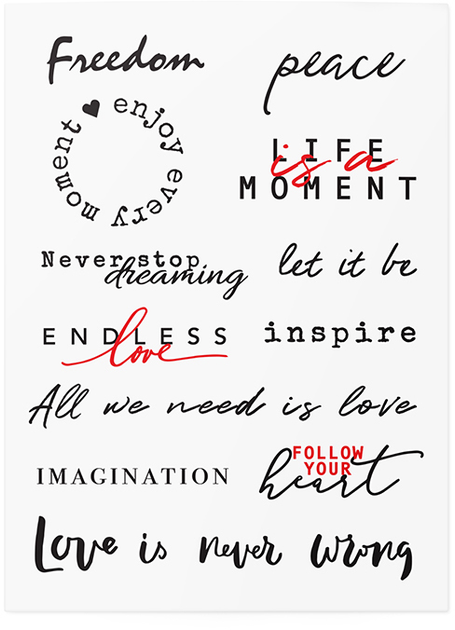 Тимчасові тату "Quotes mix", TATTon.me 2