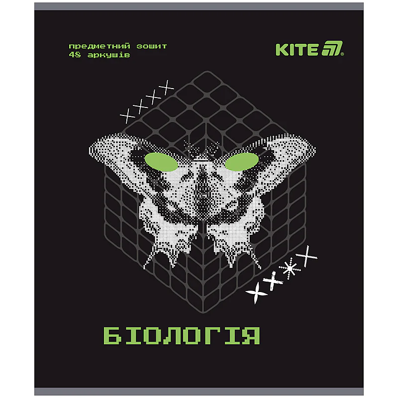 Тетрадь 48 кл, Предметка - Биология, гибр лак+УФ, Techno, K25-240-7