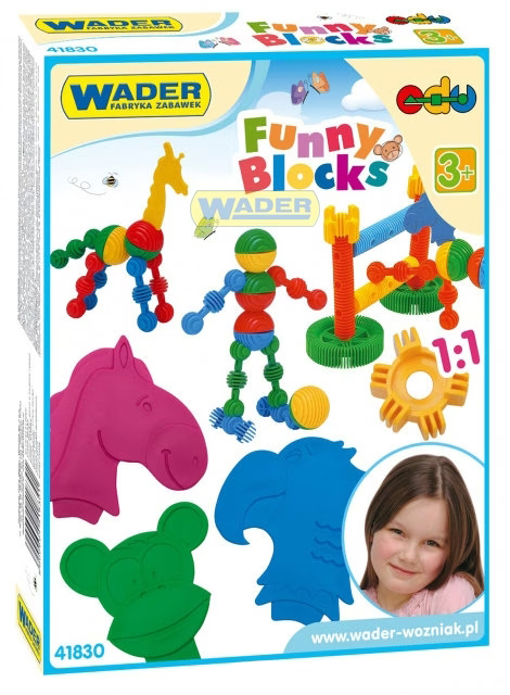 Конструктор "Funny blocks" 36 елем. Wader, 41830