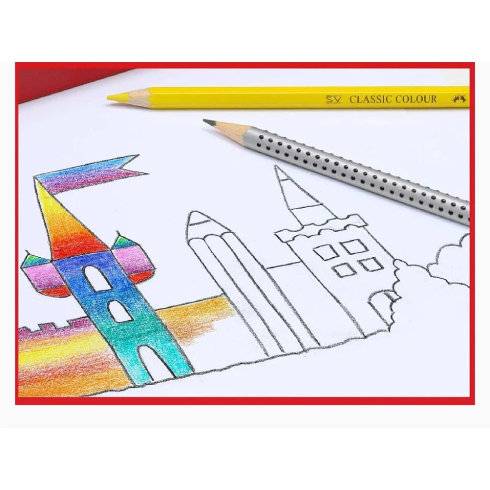 Набір олівців 24 кол. "Замок" з чинкою, 110324 Faber-Castell 1