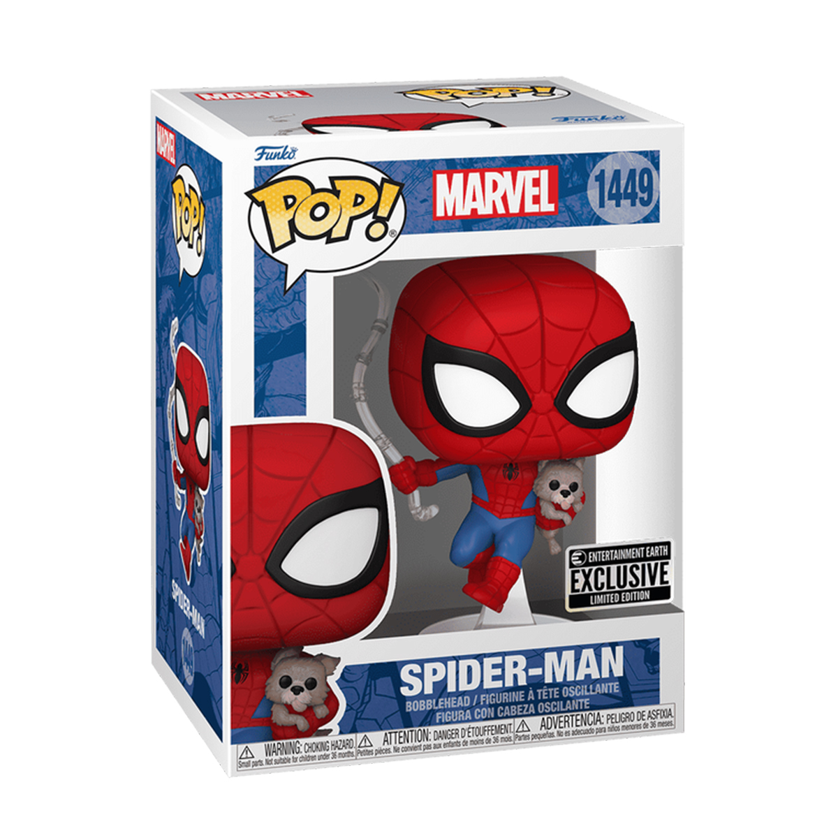 Фигурка Funko Pop! серии "Человек-паук" - Человек-паук с собакой, 85244 1