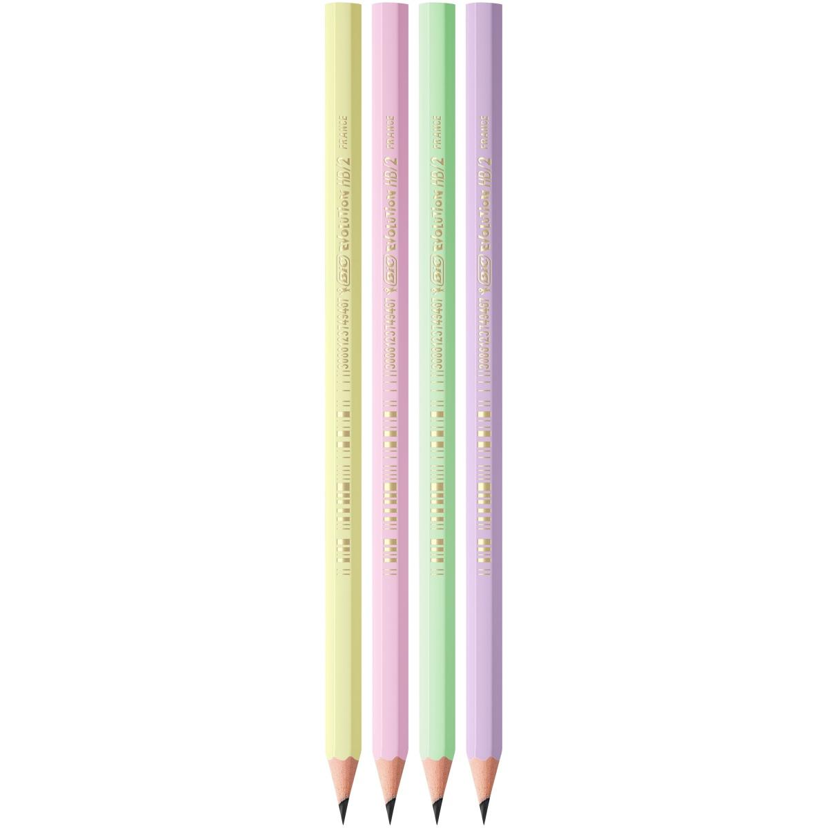 Олівець НВ з гумкою, Evolution Pastel, bc518307 BIC