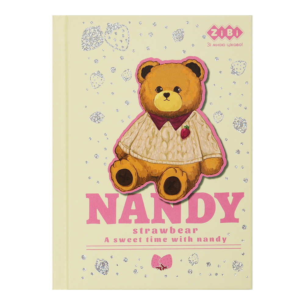 Блокнот А6 64 арк "Bear Toy", кл., тв. обкл., мат. лам.+лак, бежевий, ZB.12721-28