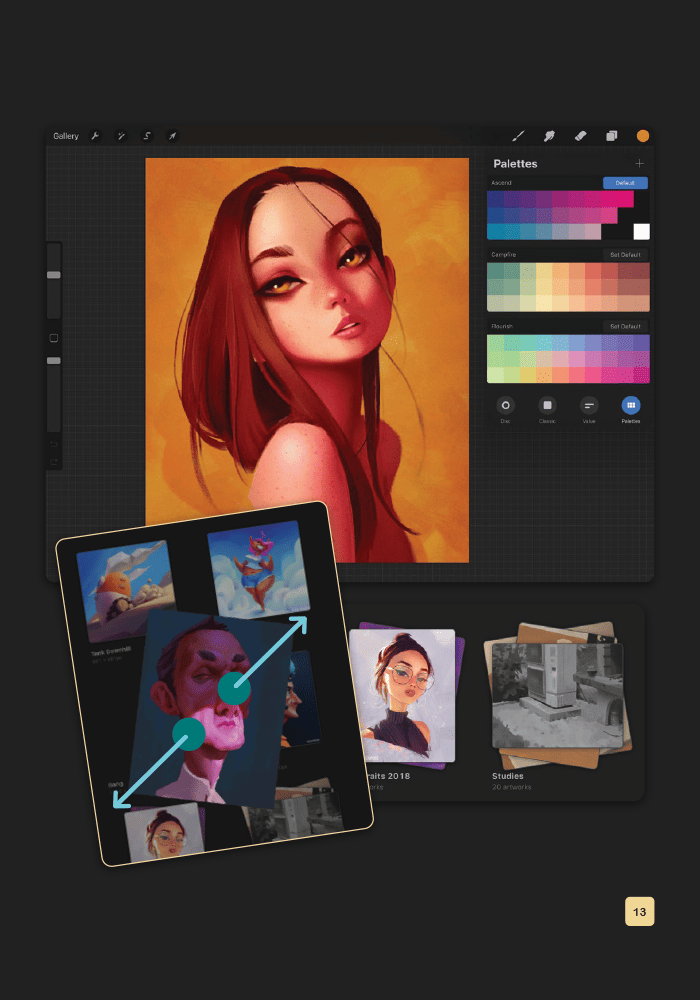 Книга "Руководство для начинающих по цифровой живописи в Procreate" (у) (5272) 8