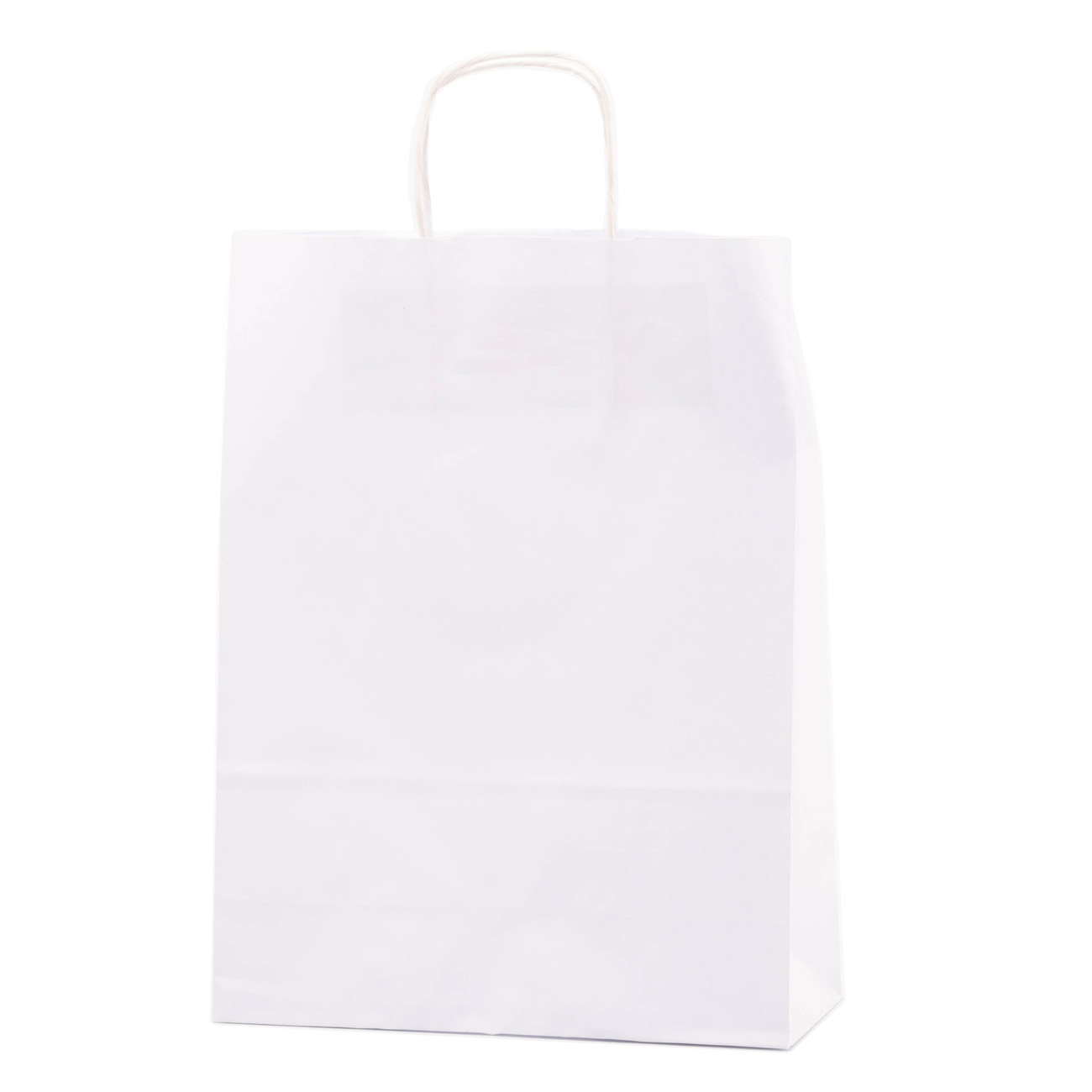 Крафт пакет с ручкой "Ecobag" 240*100*320, 90 г, бел., Е1001109