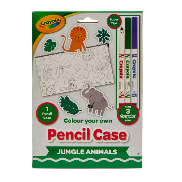 Пенал-раскраска "Джунгли" с фломастерами Crayola, 15764-A 3