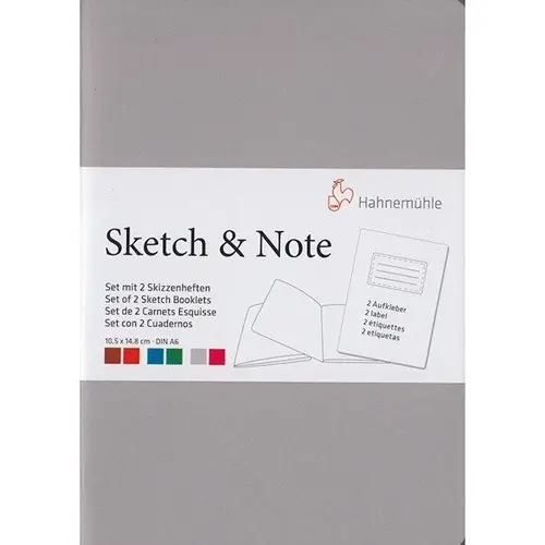 Комплект блокнотів Sketch & Note Gray/Pink Bundle, 20а, 125г, А6, Hahnemuhle 1