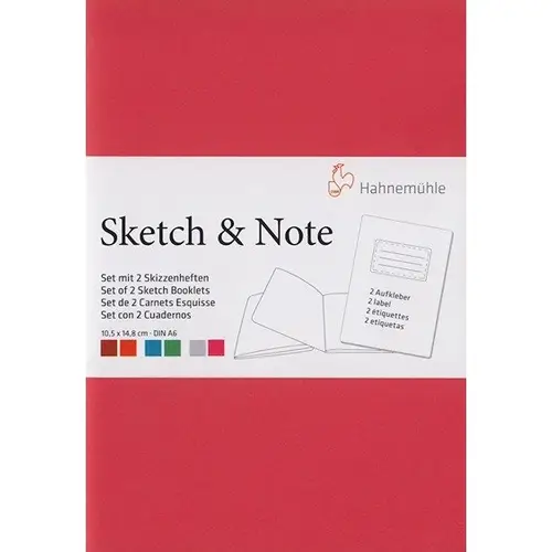 Комплект блокнотів Sketch & Note Red Bundle, 20а, 125г, А6, Hahnemuhle 1