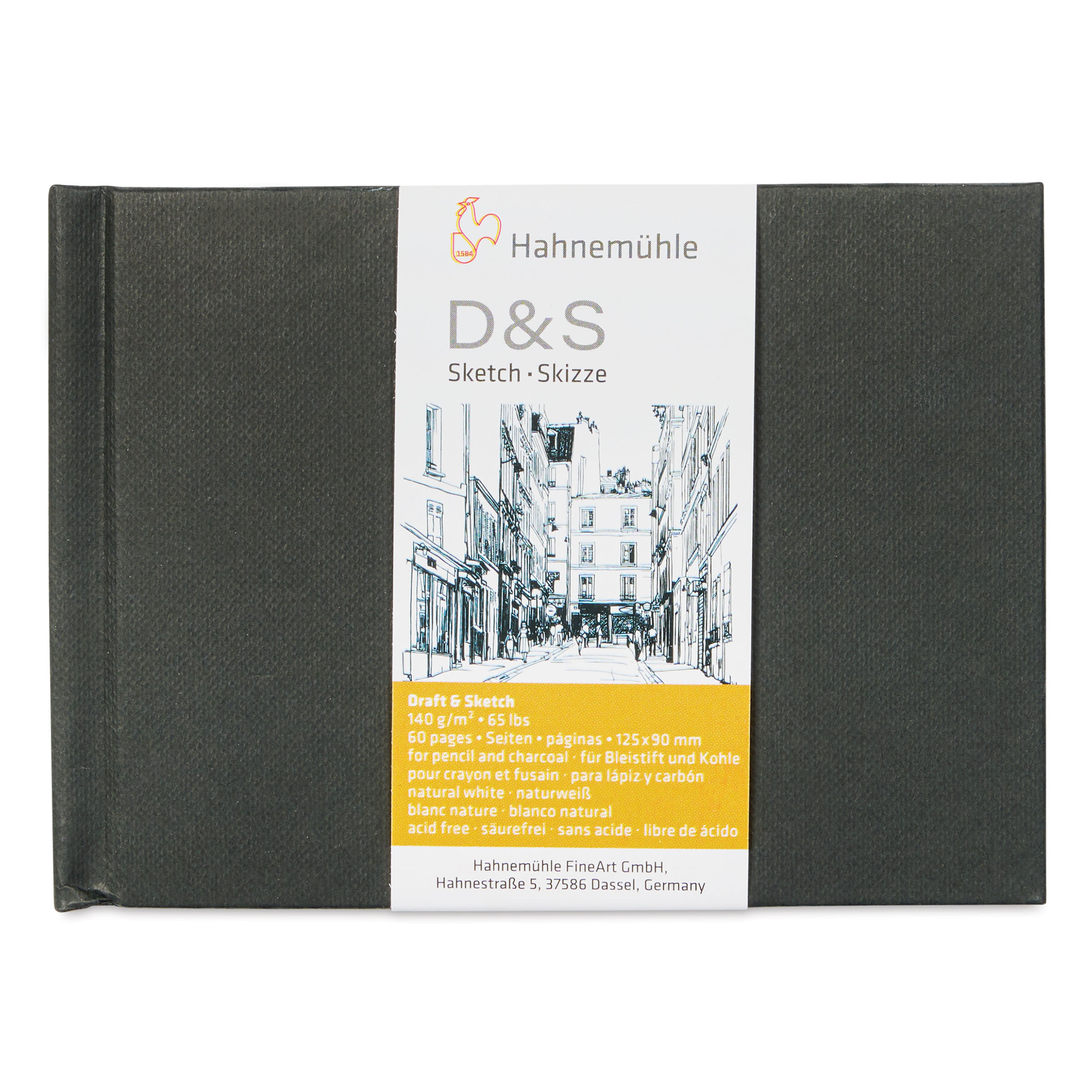 Скетчбук D&S black landscape (9х12.5), 30а, 140г, Hahnemuhle