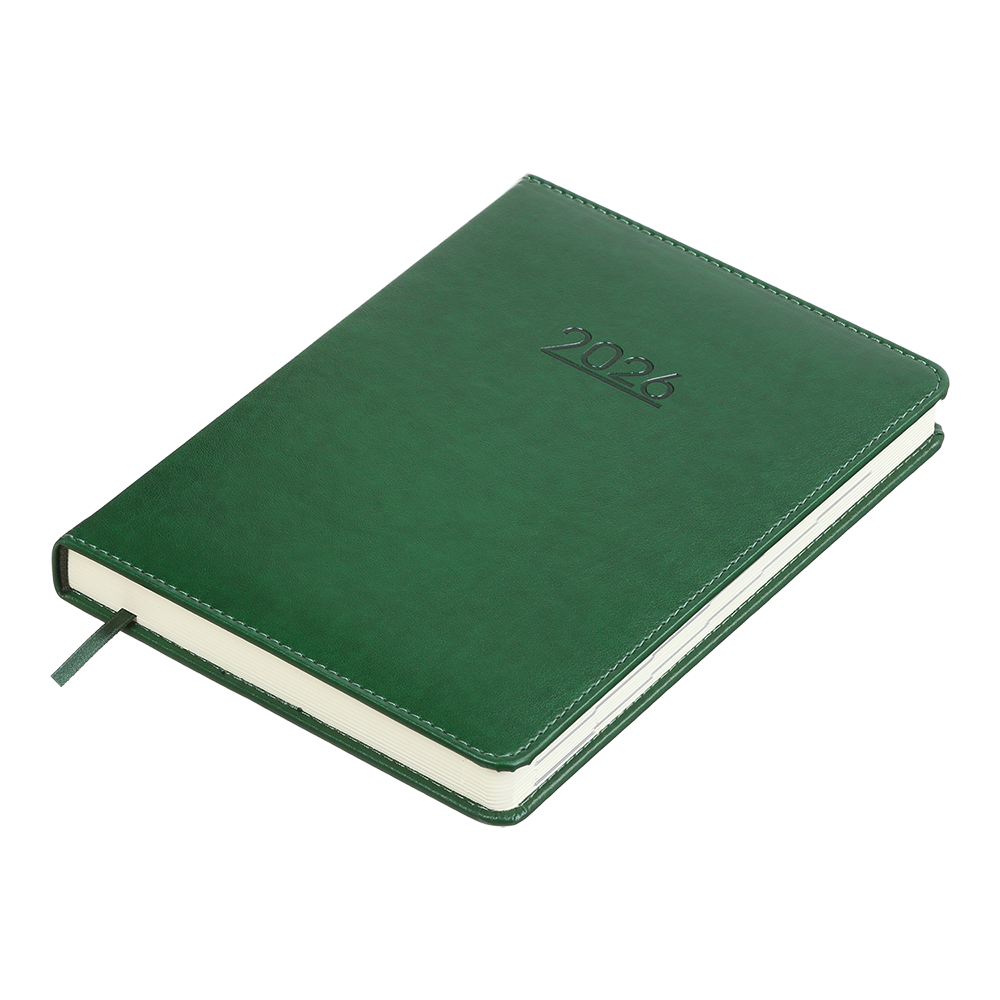 Щоденник датований A5, 2026 Prime, зелений, BM.2196-04 2
