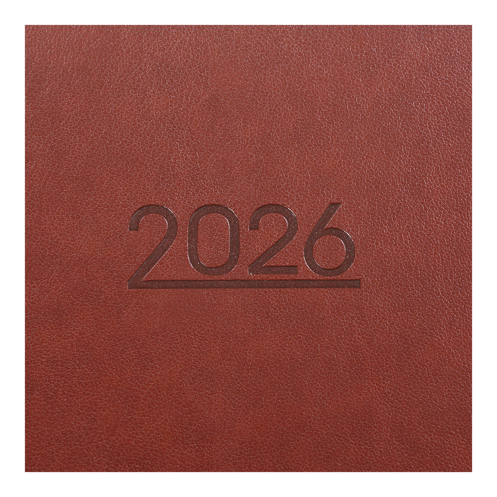 Щоденник датований A5, 2026 Prime, коричневий, BM.2196-25 3